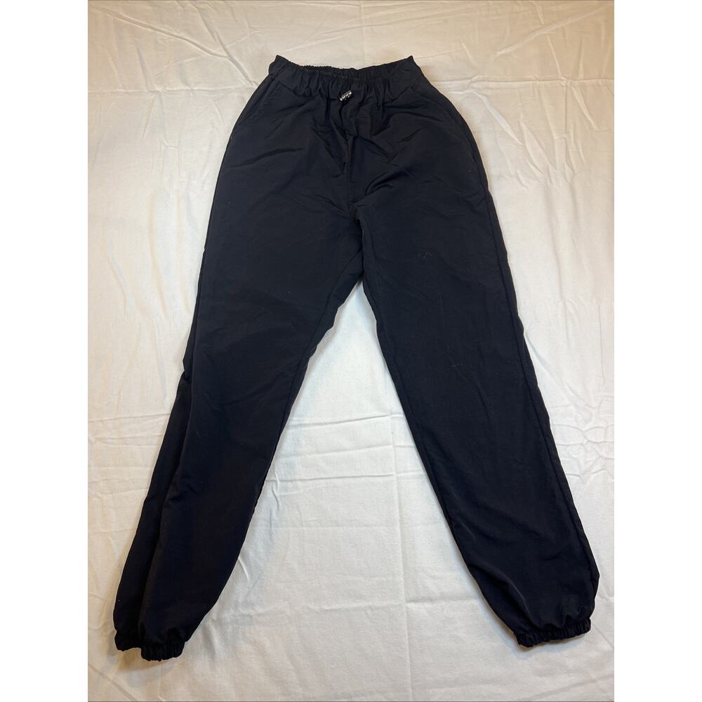 3.3 Field Trip Black Nylon Joggers, Track‎ Pants Streetwear Small Women's